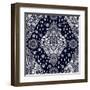 Beautiful Bohemian Floral Paisley Seamless Ornament. Folk Henna Tattoo Style Seamless Pattern. Indi-Katja Gerasimova-Framed Art Print