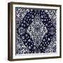 Beautiful Bohemian Floral Paisley Seamless Ornament. Folk Henna Tattoo Style Seamless Pattern. Indi-Katja Gerasimova-Framed Art Print