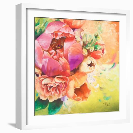 Beautiful Bouquet of Peonies I-Patricia Pinto-Framed Art Print