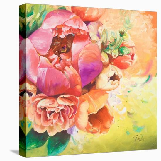 Beautiful Bouquet of Peonies I-Patricia Pinto-Stretched Canvas