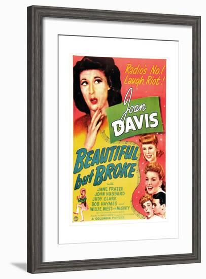 Beautiful But Broke, Joan Davis, Judy Clark, Jane Frazee, 1944-null-Framed Art Print