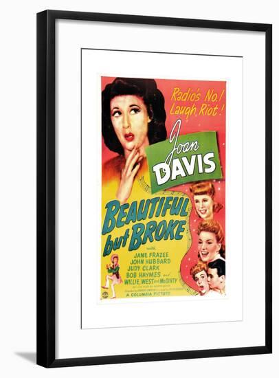 Beautiful But Broke, Joan Davis, Judy Clark, Jane Frazee, 1944-null-Framed Art Print