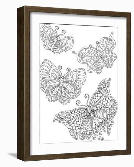 Beautiful Butterflies_4-Hello Angel-Framed Giclee Print