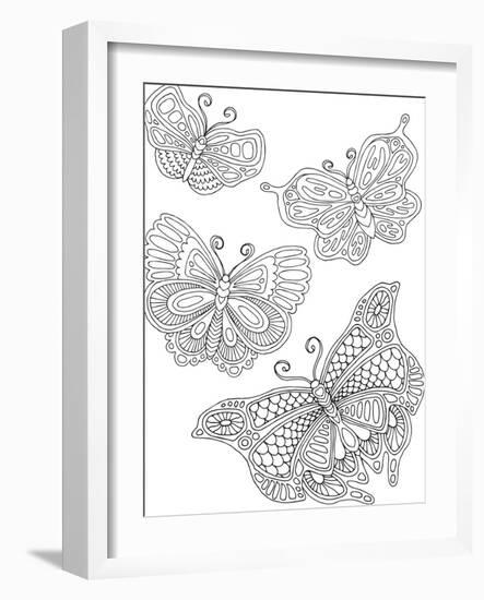 Beautiful Butterflies_4-Hello Angel-Framed Giclee Print