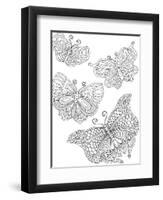 Beautiful Butterflies_4-Hello Angel-Framed Premium Giclee Print