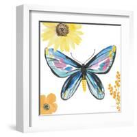 Beautiful Butterfly III Blue No Words-Sara Zieve Miller-Framed Art Print