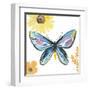 Beautiful Butterfly III Blue No Words-Sara Zieve Miller-Framed Art Print