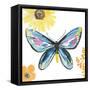 Beautiful Butterfly III Blue No Words-Sara Zieve Miller-Framed Stretched Canvas
