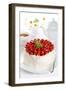 Beautiful Cake with Strawberries and Cream-legaa-Framed Photographic Print