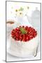 Beautiful Cake with Strawberries and Cream-legaa-Mounted Photographic Print