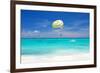 Beautiful Caribbean Beach in Dominican Republic. Unrecognizable People.-haveseen-Framed Photographic Print