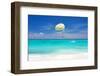 Beautiful Caribbean Beach in Dominican Republic. Unrecognizable People.-haveseen-Framed Photographic Print