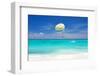 Beautiful Caribbean Beach in Dominican Republic. Unrecognizable People.-haveseen-Framed Photographic Print