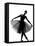 Beautiful Caucasian Tall Woman Ballet Dancer Standing Pose Full Length on Studio Isolated White Bac-OSTILL-Framed Stretched Canvas