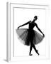 Beautiful Caucasian Tall Woman Ballet Dancer Standing Pose Full Length on Studio Isolated White Bac-OSTILL-Framed Photographic Print