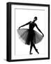 Beautiful Caucasian Tall Woman Ballet Dancer Standing Pose Full Length on Studio Isolated White Bac-OSTILL-Framed Photographic Print