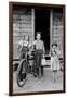 Beautiful Children with Bike and a Cat-Dorothea Lange-Framed Art Print