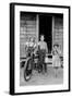 Beautiful Children with Bike and a Cat-Dorothea Lange-Framed Art Print