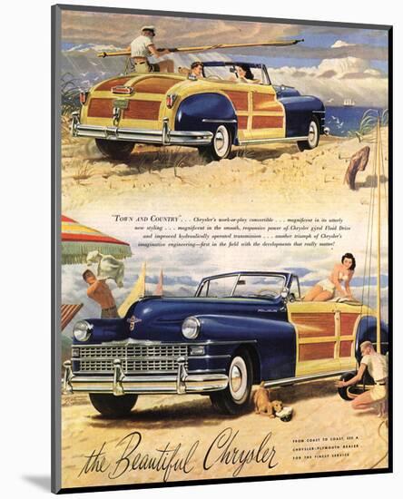 Beautiful Chrysler Town&Country-null-Mounted Art Print