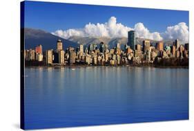 Beautiful City of Vancouver, Canada.-Hannamariah-Stretched Canvas