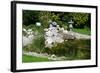 Beautiful Classical Garden Pond Surrounded by Grass.-Reinhold Leitner-Framed Photographic Print