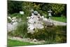 Beautiful Classical Garden Pond Surrounded by Grass.-Reinhold Leitner-Mounted Photographic Print