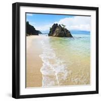 Beautiful Clear Water at Kuta Beach, Kuta Lombok, South Lombok, Indonesia, Southeast Asia, Asia-Matthew Williams-Ellis-Framed Photographic Print