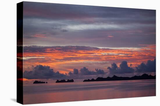 Beautiful Cloud Formations at Sunset in Republic of Palau, Micronesia-Michel Benoy Westmorland-Stretched Canvas