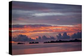 Beautiful Cloud Formations at Sunset in Republic of Palau, Micronesia-Michel Benoy Westmorland-Stretched Canvas