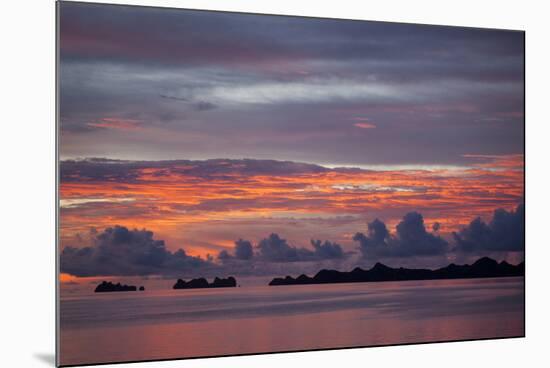 Beautiful Cloud Formations at Sunset in Republic of Palau, Micronesia-Michel Benoy Westmorland-Mounted Photographic Print