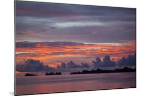 Beautiful Cloud Formations at Sunset in Republic of Palau, Micronesia-Michel Benoy Westmorland-Mounted Photographic Print