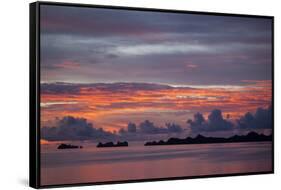 Beautiful Cloud Formations at Sunset in Republic of Palau, Micronesia-Michel Benoy Westmorland-Framed Stretched Canvas