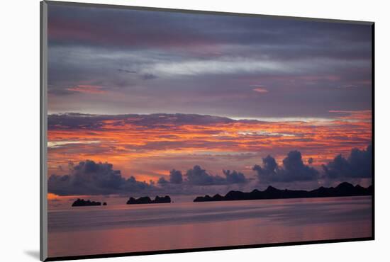 Beautiful Cloud Formations at Sunset in Republic of Palau, Micronesia-Michel Benoy Westmorland-Mounted Photographic Print