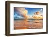 Beautiful Cloudscape over Caribbean Sea, Sunrise Shot-Valentin Valkov-Framed Photographic Print