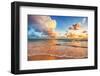 Beautiful Cloudscape over Caribbean Sea, Sunrise Shot-Valentin Valkov-Framed Photographic Print