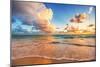 Beautiful Cloudscape over Caribbean Sea, Sunrise Shot-Valentin Valkov-Mounted Photographic Print