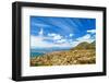 Beautiful Coastal City Landscape, Capetown, South Africa, High Mountains, Holiday and Vacation Conc-Anna Omelchenko-Framed Photographic Print