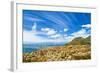 Beautiful Coastal City Landscape, Capetown, South Africa, High Mountains, Holiday and Vacation Conc-Anna Omelchenko-Framed Photographic Print