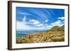 Beautiful Coastal City Landscape, Capetown, South Africa, High Mountains, Holiday and Vacation Conc-Anna Omelchenko-Framed Photographic Print