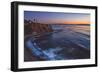 Beautiful Coastal View of Point Vicente Lighthouse atop the Steep Cliffs of Rancho Palos Verdes, Ca-focqus-Framed Photographic Print