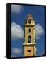 Beautiful Color Steeple in Church, Trinidad, Cuba-Bill Bachmann-Framed Stretched Canvas