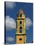 Beautiful Color Steeple in Church, Trinidad, Cuba-Bill Bachmann-Stretched Canvas