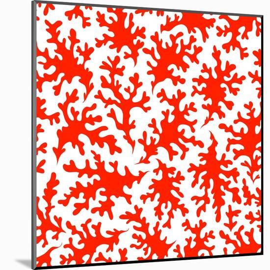 Beautiful Coral Seamless for Your Business-transiastock-Mounted Art Print