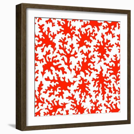 Beautiful Coral Seamless for Your Business-transiastock-Framed Art Print
