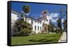 Beautiful Courthouse, Santa Barbara, California-George Oze-Framed Stretched Canvas