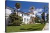 Beautiful Courthouse, Santa Barbara, California-George Oze-Stretched Canvas