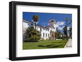 Beautiful Courthouse, Santa Barbara, California-George Oze-Framed Photographic Print