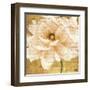 Beautiful Cream Peonies Script I-Patricia Pinto-Framed Art Print