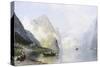 Beautiful Day on the Norwegian Fjord-George Rasmussen-Stretched Canvas