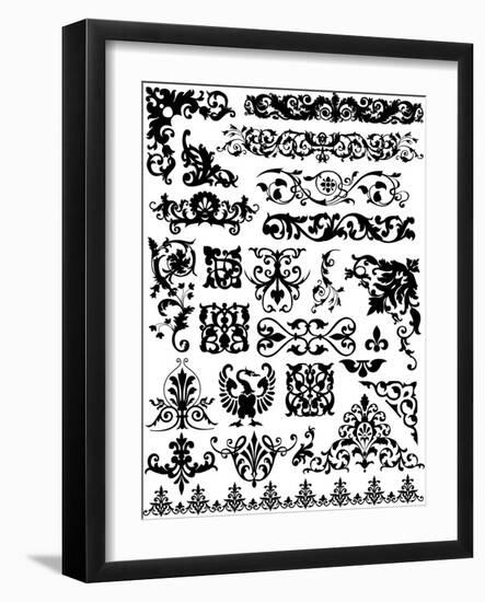 Beautiful Design Elements-nadiya_sergey-Framed Art Print